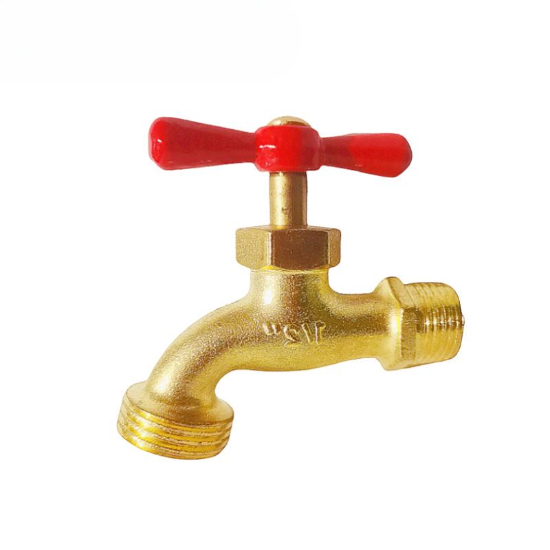 Garden Zinc Alloy Copper Plated Faucet 1/2" and 3/4" Spout