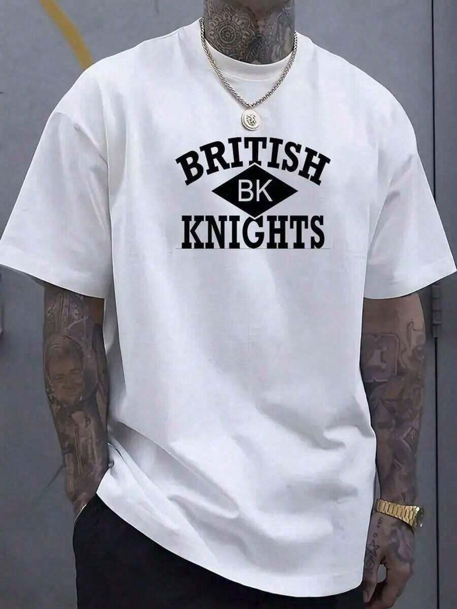 

British Knight Pattern Printed Unisex T-Shirt S