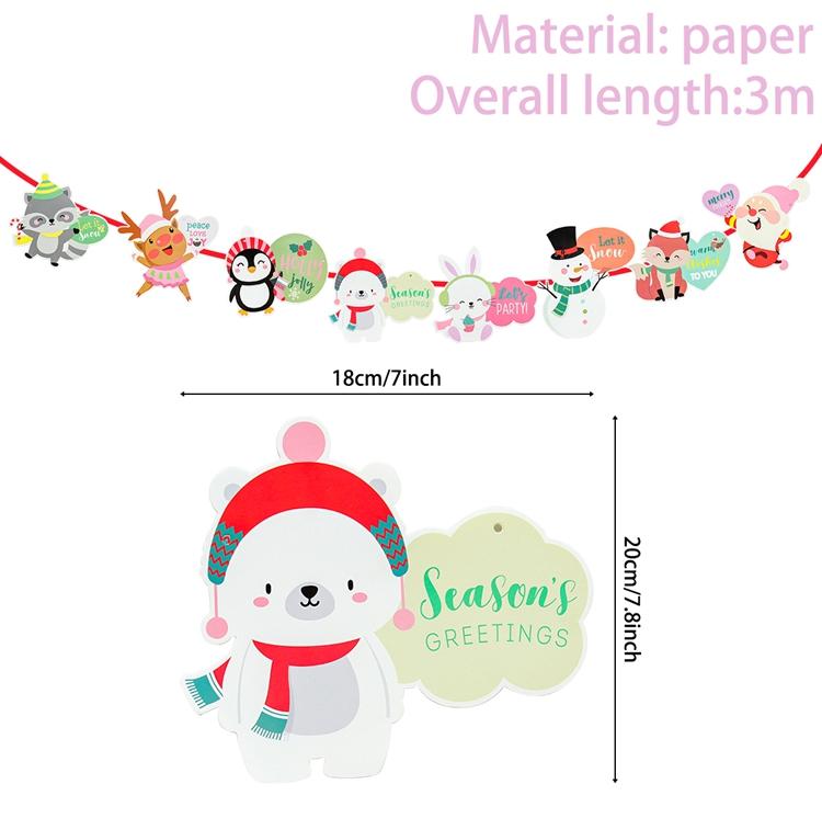 Christmas Banner 2025 Merry Christmas Decorations for Home Garland Santa Claus Navidad Natal Xmas Gift Noel Decor New Year 2025