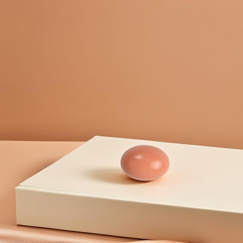 UPKOCH Dummy Eggs, Set of 9 Wooden Eggs for Easter, Tole Painting, DIY Crafts, Egg-Laying, Nesting, Practice, Pretend Play, Kitchen, Food Storage,