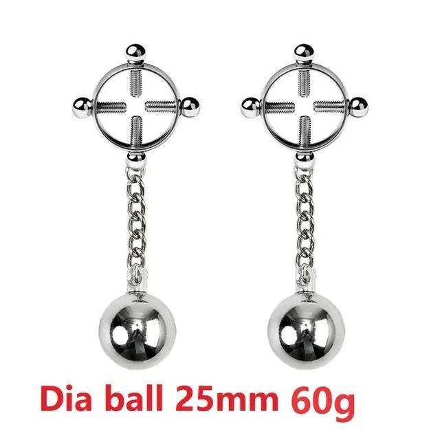 Stainless Steel Adjustable Nipple Clamps With Chain Set Woman Nipple Clips Breast Bondage Restraint Slave Female Sex Toy