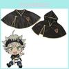 Clover Asta Black Outfit Short Cape Cosplay Costume Unisex Halloween Party Gift