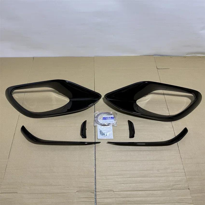 For Mercedes Benz CLA C118 CLA45 AMG 2020-2023 Car Front Bumper Side Spoiler Splitter Fog Lamp Grille Canards Vents Body Kit