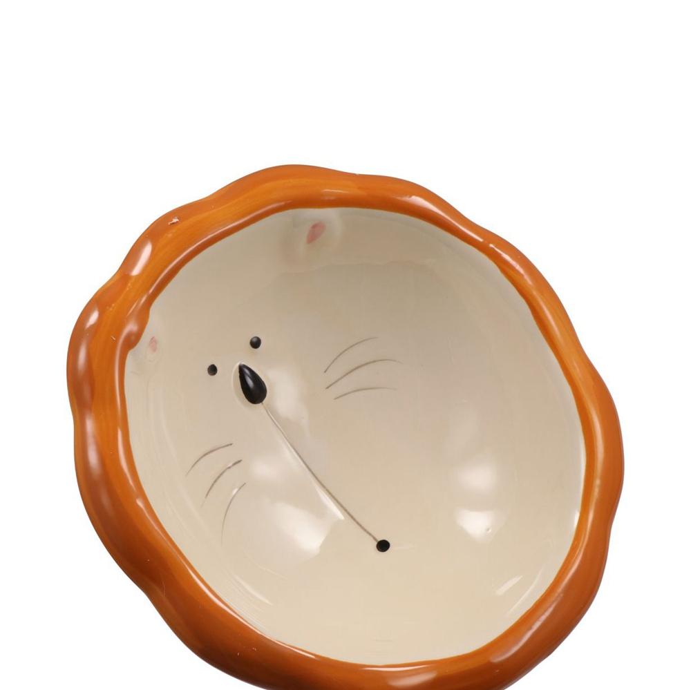 Ceramic Pet High Foot Bowl Cute Dog Food Feeding Basin Cats Drinking Feeder  Kitten Puppy