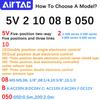 AirTac New Original 5V Series Pneumatic Air Control Valve 5V110-06A/B/C/F/5V210-08 310-10 Solenoid Valve