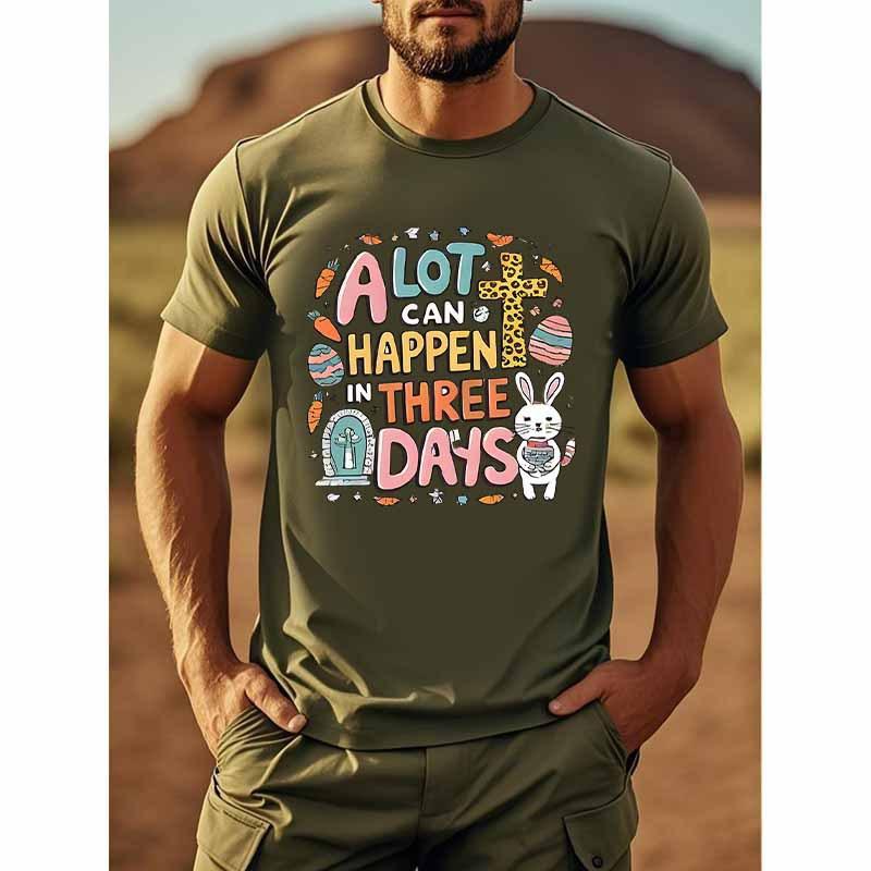 3D Digital Printed T-Shirt Teen Men s Z-Letter Printed Short Sleeve Top Versatile and Breathable S
