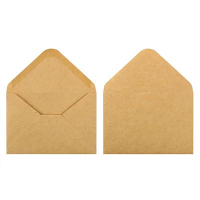 25/50/100pcs Kraft Paper Envelope 10x7cm Wedding Invitation Envelope Gift Envelope Blank Mini Paper Window Envelopes TMZ