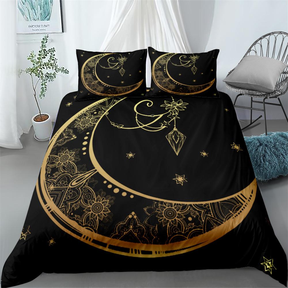 Gold Duvet Cover Bedding Set 240x220 Twin Queen King Size Comforter Double Bed Quilt Cover 135 Euro Bed Linen 2 Bedrooms 200x200