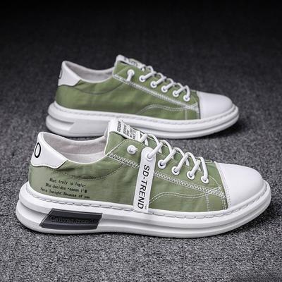 Neue Ankunft Segeltuchschuhe Sommer Atmungsaktiv Bequeme Herren Sneakers Casual Walking Wohnungen Lace-up Mode Mann Vulkanisierte Schuhe