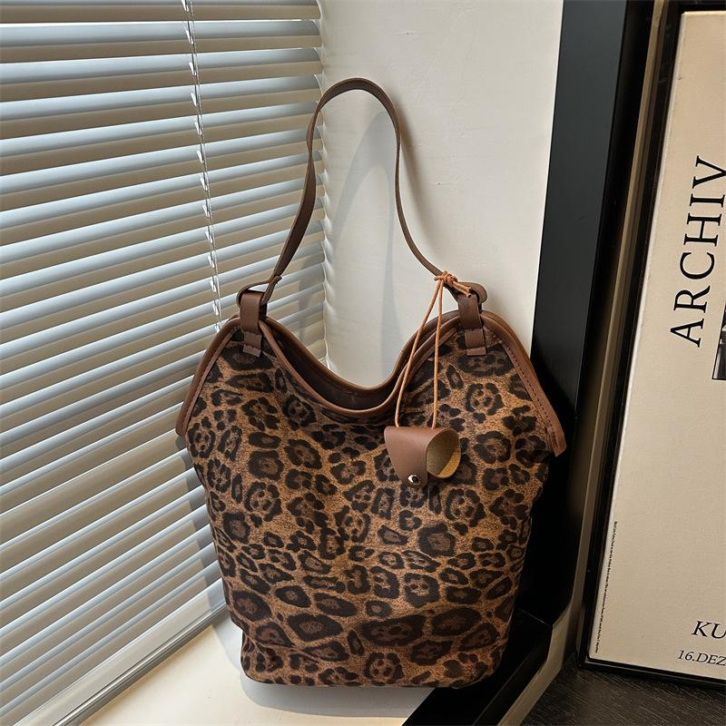 

Ленивый ветер расслабление ретро леопардовый принт сумка-тоут женская сумка большая вместимость для поездок на работу женская сумка сумка через плечо