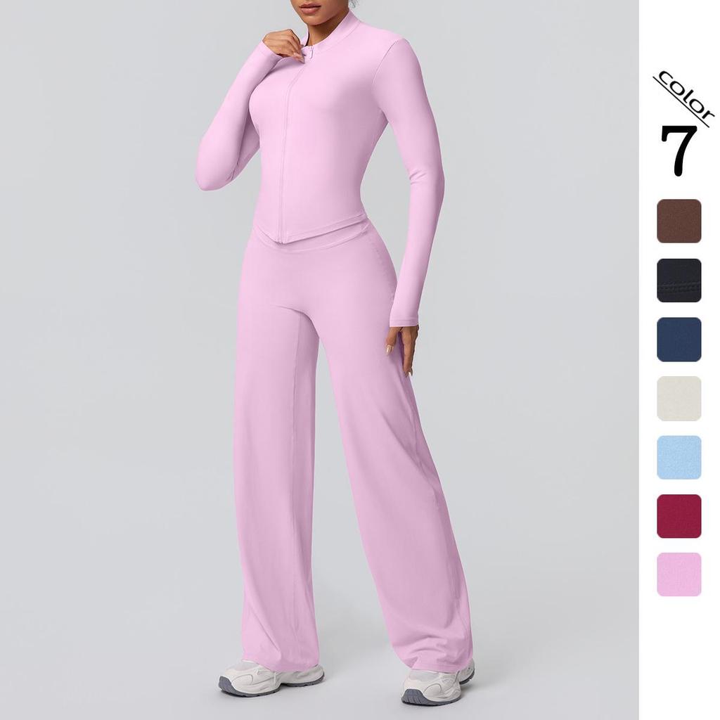 High-Waist Fitness Jacket & Butt-Lifting Yoga Pants Set