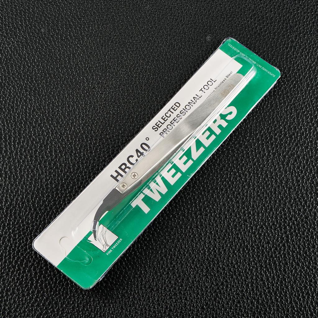 New High Precision Forceps Stainless Steel Curved Tweezer Watch Cleaning Brush Movement Small Part Cleaning Pen Maintenance Tool