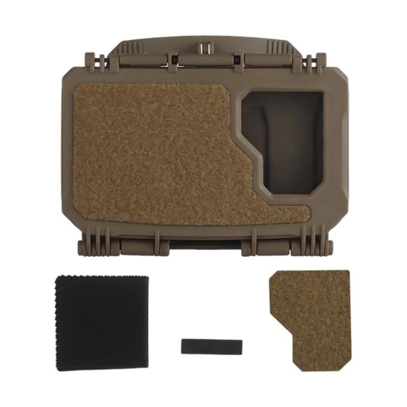 

Outdoor Equipment Case with Clear Panel Nylon Texture Suitable for Smartphones Video Recording Quick Attachments System