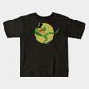Boys Girls Soft Cotton Graphic Tees Michigan Frog T-shirt Breathable Daily School Wear Kids T-Shirts