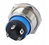 Vandal-proof monostable pushbutton 250V 2A 19X27