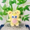 Cute Baby Three Plush Toy Keychain With Soft Short Plush Doll For Kids Gift