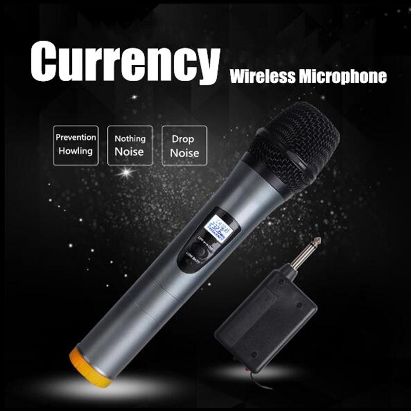 Professional Wireless Microphone System Handheld UHF Channels Dynamic Mic Karaoke Computer KTV Wedding Meeting Receiver