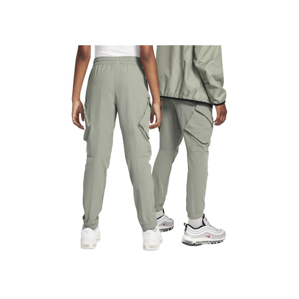 Nike Sportswear City Utility Solid Color Elastic Simple Work Casual Pants Kids Pants Dark-Gray FZ4904-053