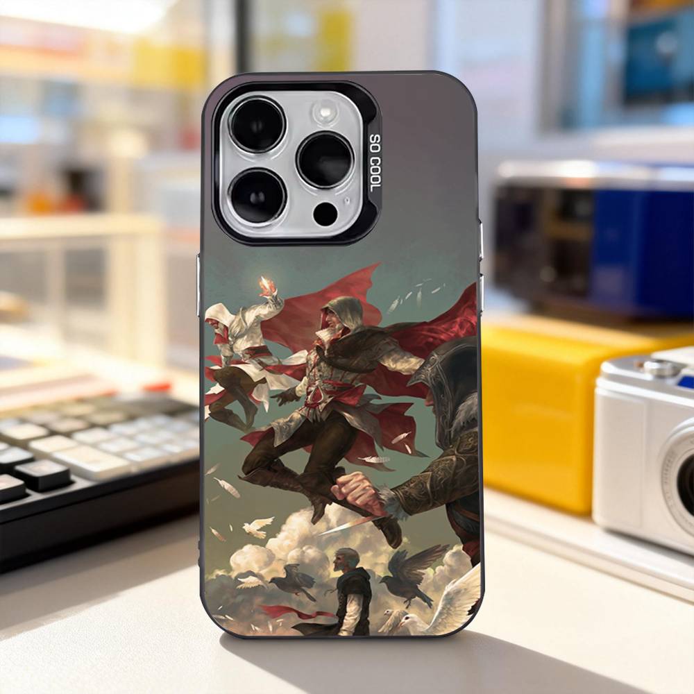 A-Assassins-s Cool C-Creed Phone Case For iPhone 17,16,15,14,13,12,11,Pro,XS,Max,Plus,Mini,SE4,E Black Matte Shockproof Cover