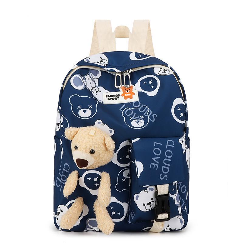 Adorable Cartoon Toddler Backpack For Boys And Girls Cute Printed Bear Design