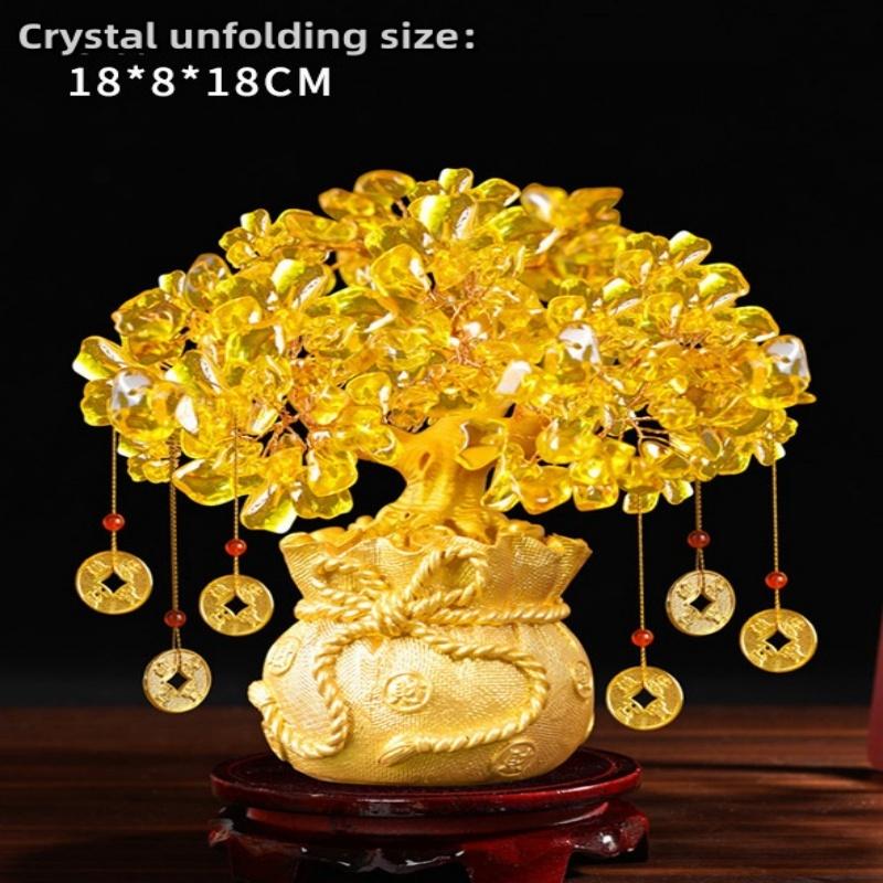 Money Tree Chinese Feng Shui Golden Fortune Tree Feng Shui Tree Bonsai Style Decoration For Luck And Wealth Feng Shui Gifts