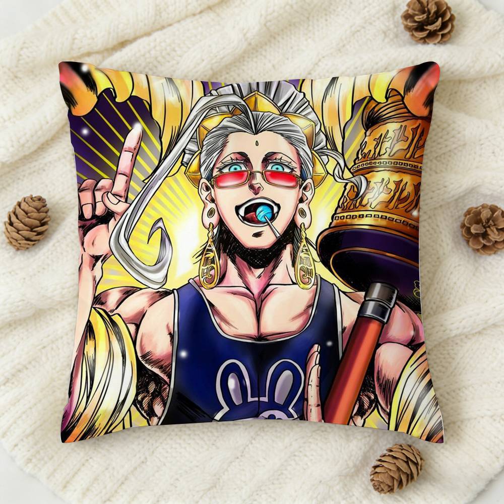 1Pc Anime Record Of Ragnarok Cartoon Style Double-Sided Printed Square Decorative Cushion Cover For Sofa Living Room Home Decor