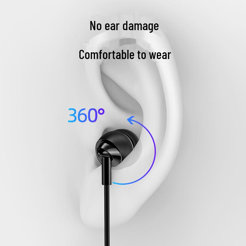 Sluchátka do uší Youshengshi s kabelovým ovládáním a mikrofonem, 6D silné basy pro počítač, karaoke a hovory