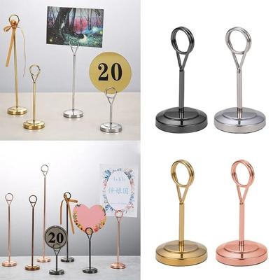 DIY Stainless Steel Round Photo Clip Elegant Table Number Holder  Bridal Shower
