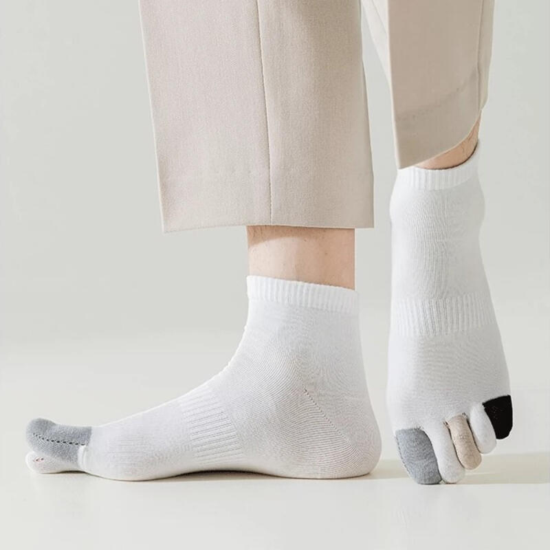 Haruyang Men's Anti-odor Toe Socks 5-Pair Set