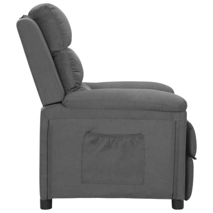 VidaXL Recliner Armchair Light Grey Fabric 342339