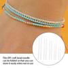 10 Pieces Beading Needles Metal DIY Craft Foldable Tools Jewellery Thread Sewing Accessory for Household Professional