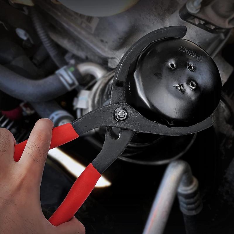 Oil Filter Wrench 12 Inch Adjustable Pliers Durable Nonslip Handles for Auto Oil Change Mechanic Garage