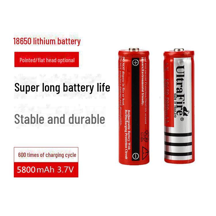 Rechargeable 18650 Lithium Battery 4800mAh for Flashlights and Hair Clippers