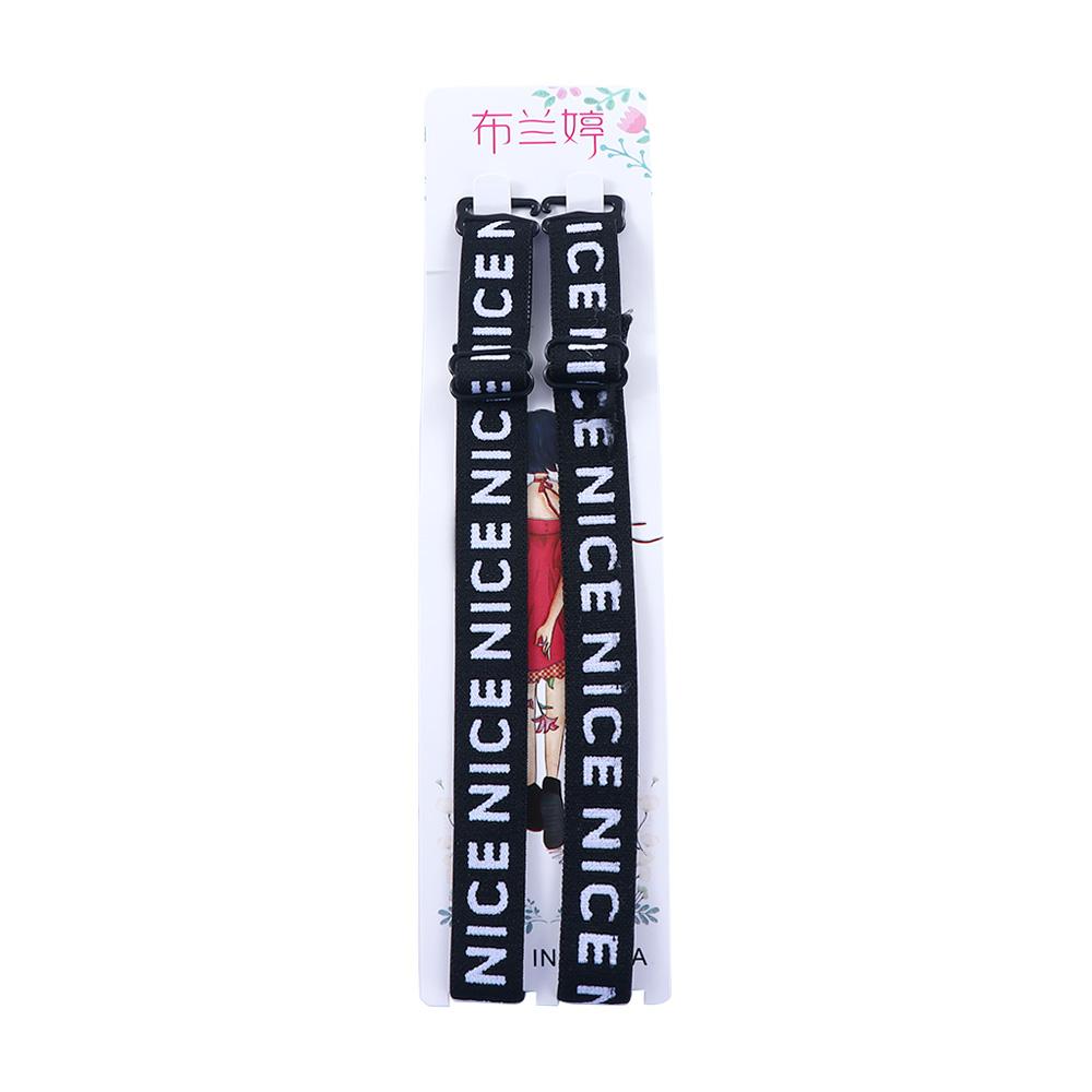 With Slide Hook Girls Sports Bra Accessories Brassiere Straps Letter Shoulder Strap Women Bra Belt