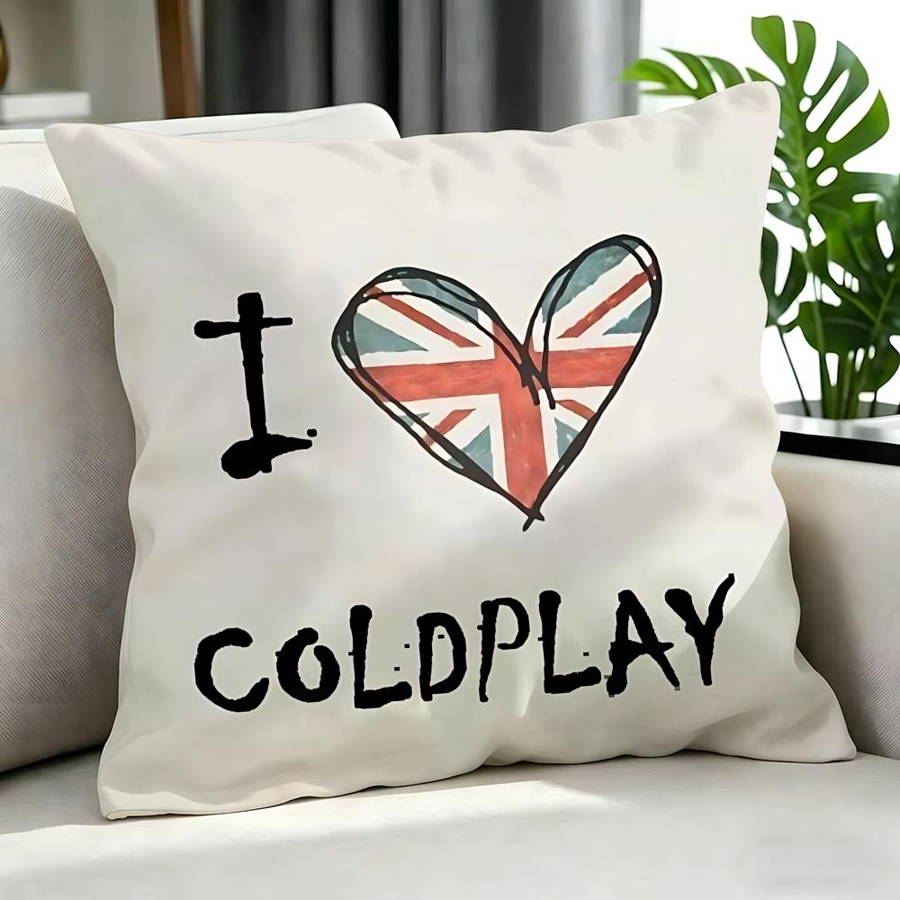 Pop Coldplay Cushion Cover Cushion Cover Set 4Pcs 50X50 45X45 40X40 Pillowcase Decorative Sofa Home Decor