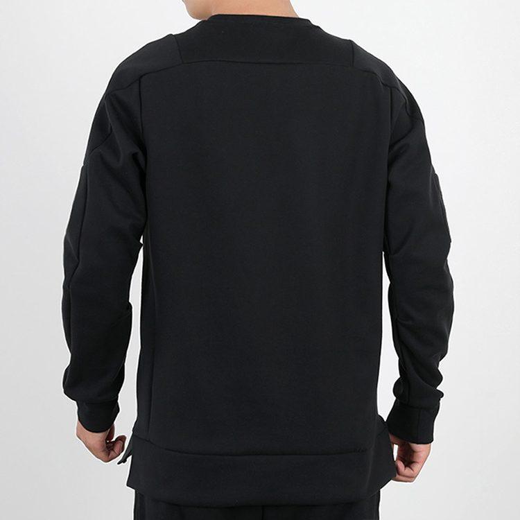 Adidas Sweatshirts Men's Black Crew Neck Moderate Regular GM4422
