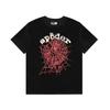 Spider Web Print Loose Fit Unisex Streetwear Short Sleeve T-Shirt Casual Cotton Tee Teens