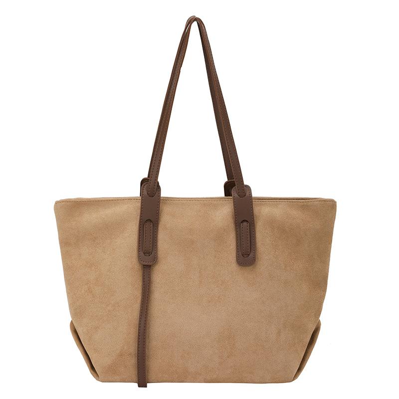 Tote bag women's 2025 new large-capacity commuter bag autumn casual fashion shoulder bag college student class bag