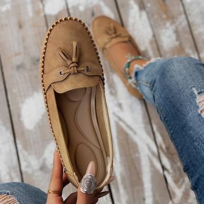 Sapatos Rasos Femininos da Moda 2025 Feminino Senhora Couro Redondo Mocasins Slip-on Sapatos Vulcanizados Tamanho Grande 236
