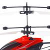 Induction Helicopter Toy for Beginners USB Charging Automatic Rise RC Aircraft Toy Flying Toy for Daily Play Red