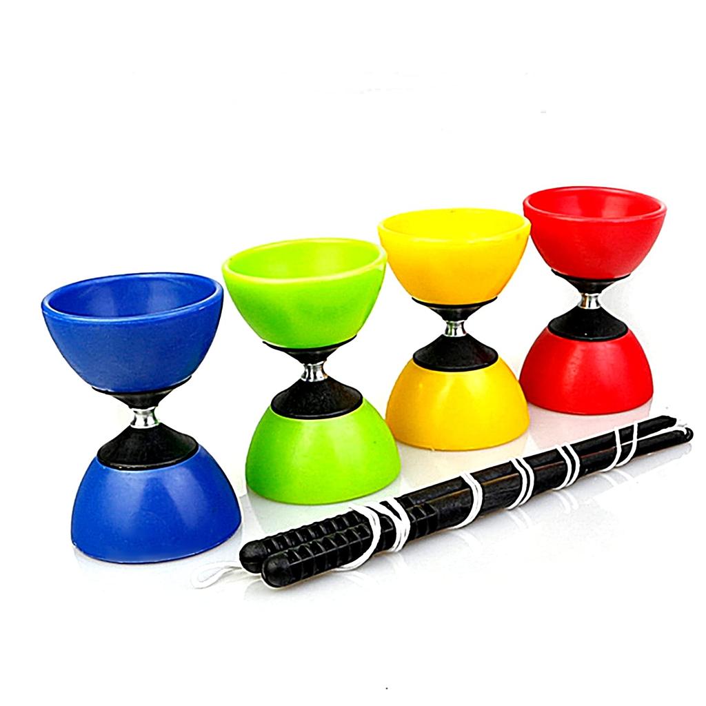 [TradeWind] Chinese Yo-Yo Diabolo Juggling Street Performance Circus Yo-Yo with String and Stick (Orange)