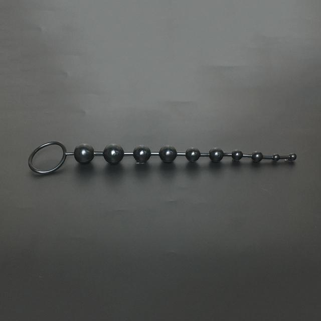 Soft Rubber Anal Plug Beads Long Orgasm Vagina Clit Pull Ring Ball Butt Toys for Adults Women Men Stimulator Sex Accessories