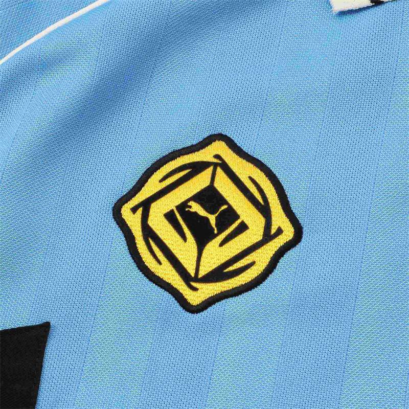 Puma Classics College Style Logo Loose Fit Short Sleeve Polo Shirt Unisex Polo Shirts Light-Blue 628244-82