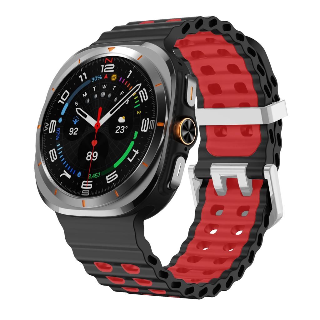 Silicone Breathable Strap For Samsung Galaxy Watch Ultra 47mm Marine Wristband Bracelet Galaxy Watch Ultra(2025) 47mm  Watchband