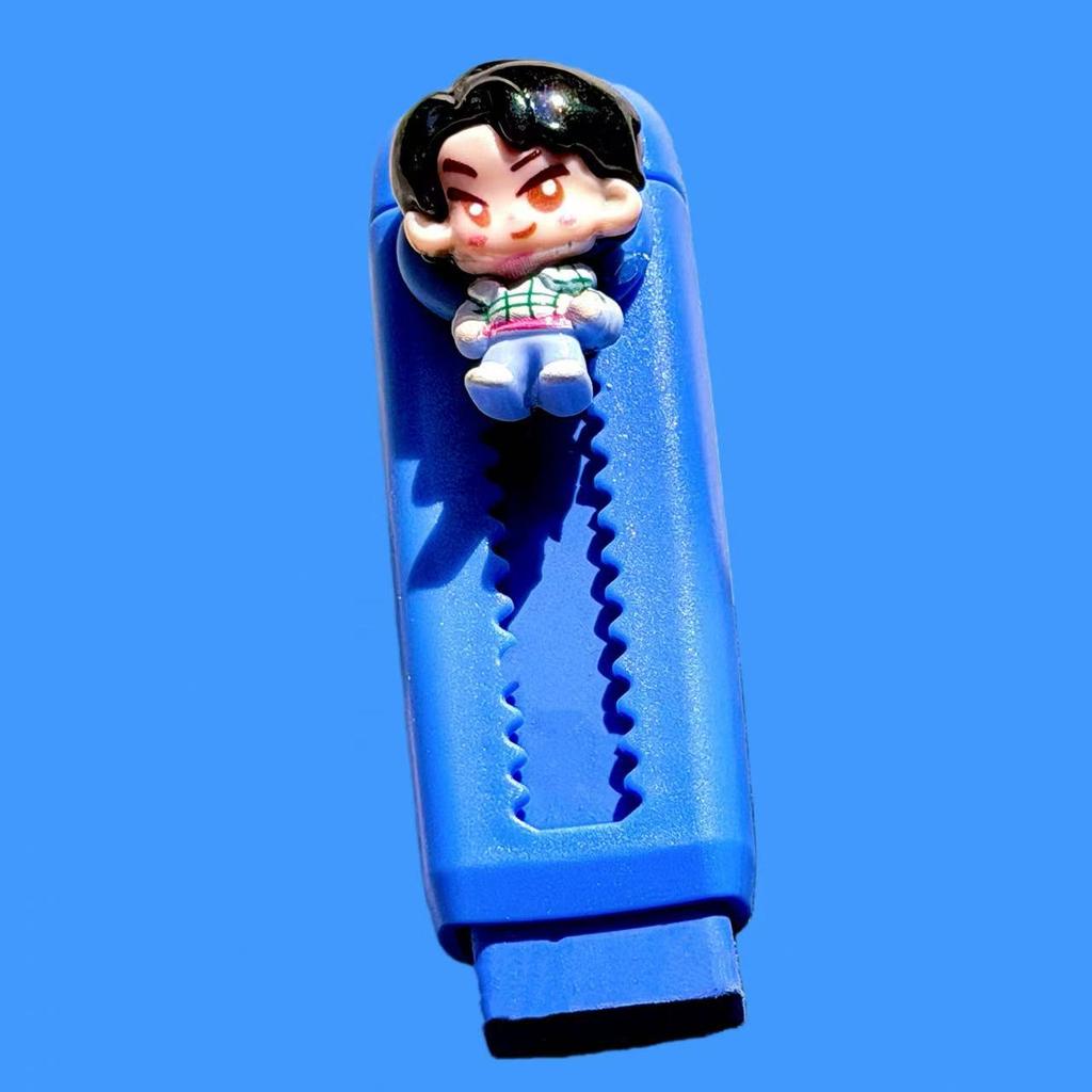 6CPS New Hunting Witch Group Push-Pull Eraser Cartoon Witch Pencil Eraser No Shavings Student Learning Stationery Gift