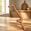Wooden Bread Slicer | Stainless Steel Cutting, with Adjustable Guide, for Kitchen Style