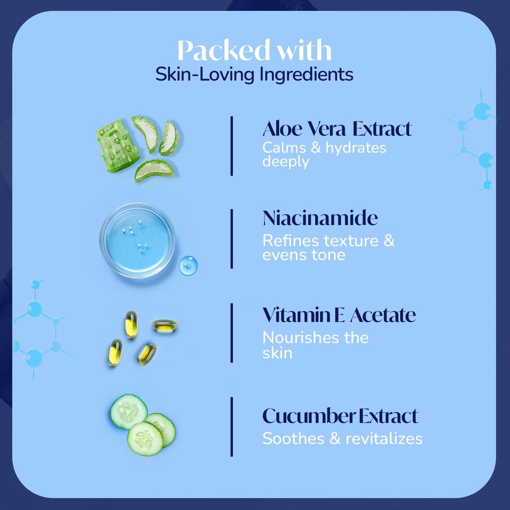 Meglow Premium Gesichtscreme für Männer 50g Mit milder Aloe Vera Duft | LSF 15 | Parabenfrei | mit Vitamin E, Aloe Vera und Gurkenextrakten Hilft zu Br