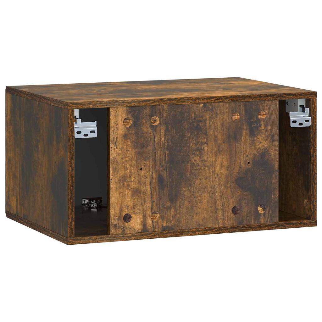 Wall Mounted TV Cabinet 59.5 x 41 x 30 cm Smoked Oak