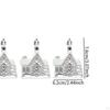 4 Pieces Christmas Tree Ornament Snow House Decoration DIY Cute Xmas Decor for Birthdays
