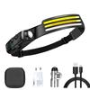 230° Induction Headlamp USB Rechargeable Head Light Sensor LED Flashlight Outdoor Lighting Lamp Camping Hiking Emergency Usage